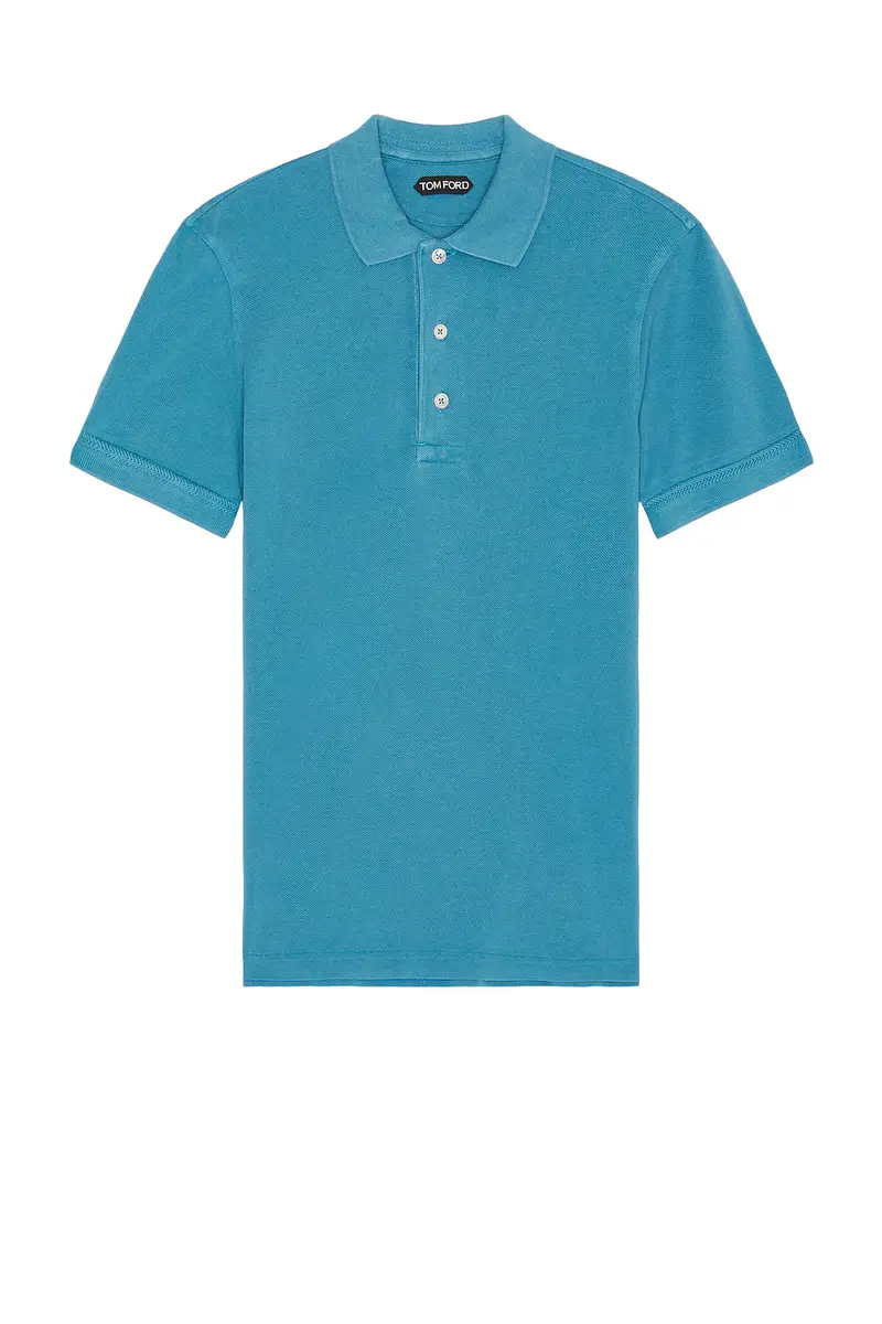 TOM FORD Lyocell Piquet Polo | Image 1 TOM FORD Lyocell Piquet Polo | Image 1