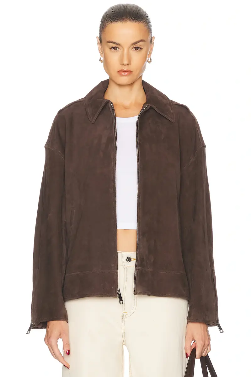 GRLFRND Alek Suede Jacket | Image 1 GRLFRND Alek Suede Jacket | Image 1