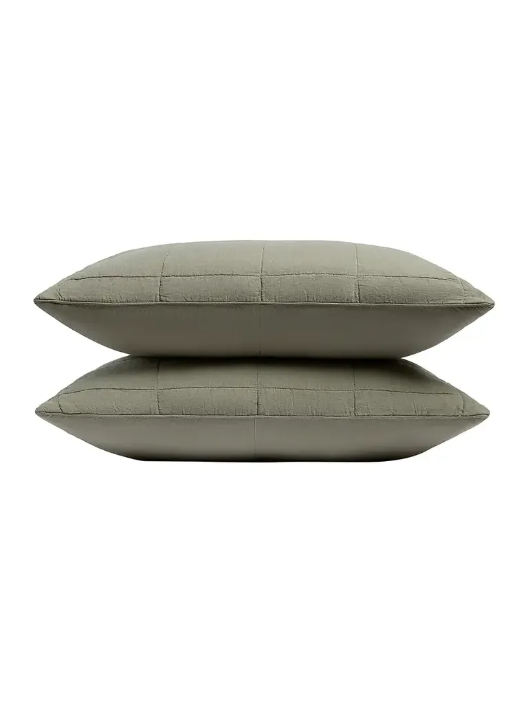 Parachute Linen Box Quilted Sham Set