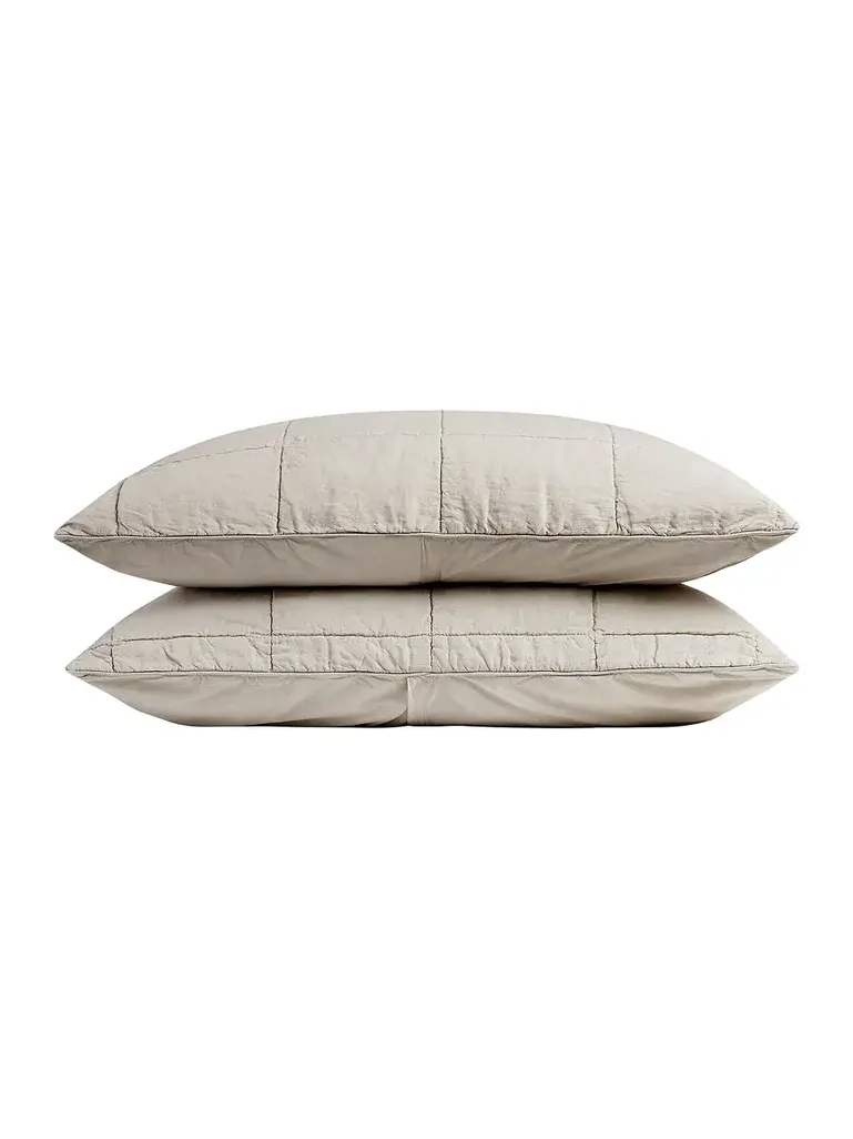 Parachute Linen Box Quilted Sham Set