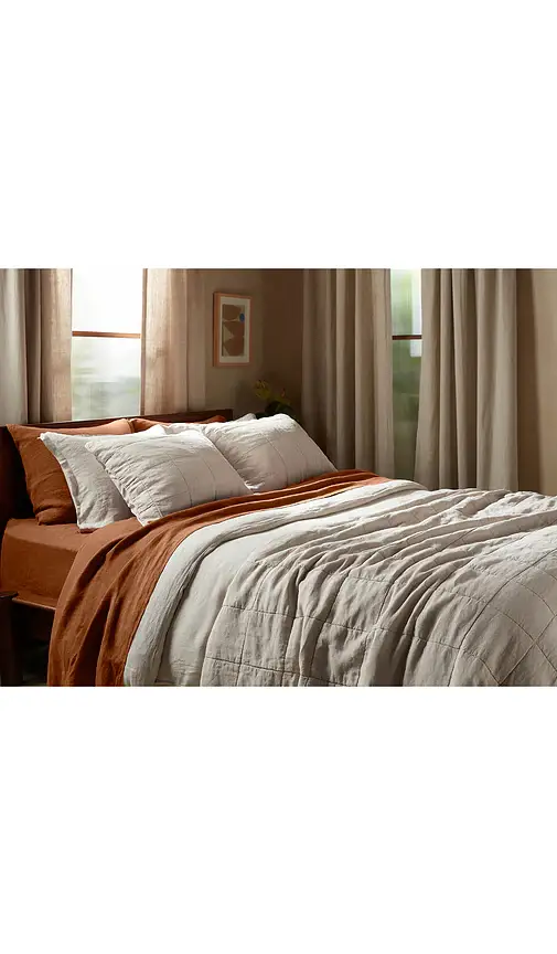 Parachute Linen Box Quilted Sham Set | Thumbnail 2