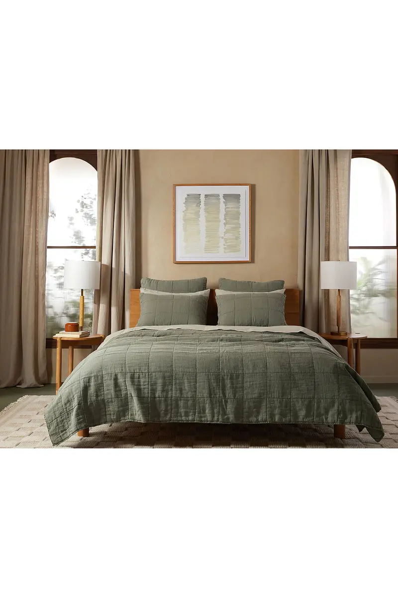 Parachute Linen Box Quilted Sham Set | Thumbnail 4
