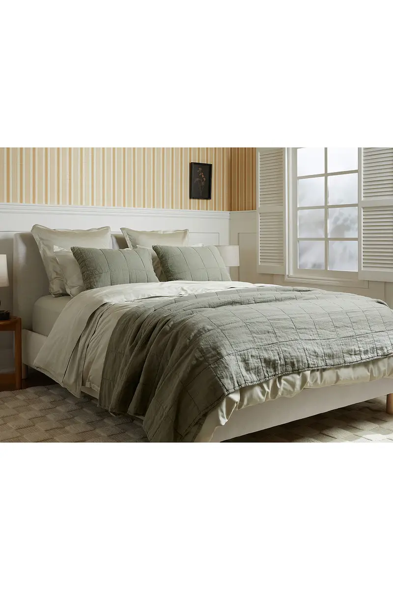 Parachute Linen Box Quilted Sham Set | Thumbnail 5