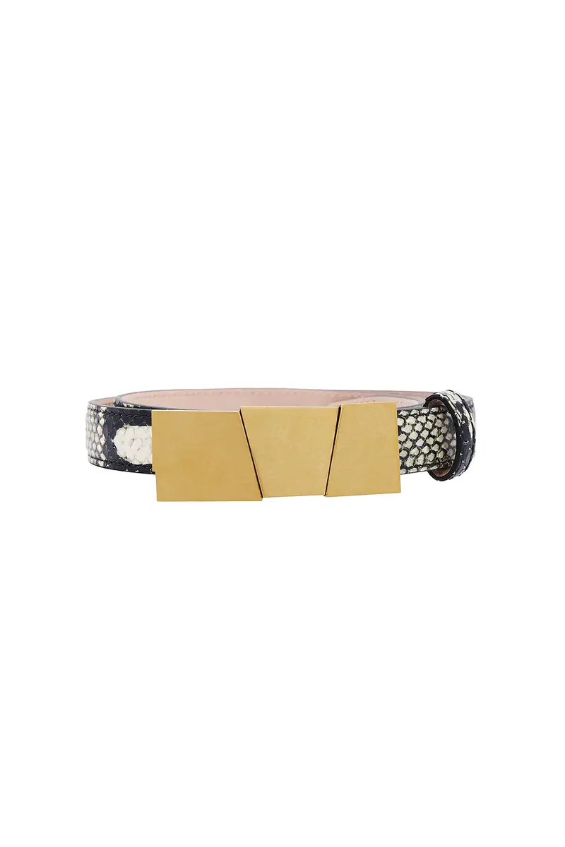 Khaite Axel Antique Gold 20mm Belt | Thumbnail 3 Khaite Axel Antique Gold 20mm Belt | Thumbnail 3