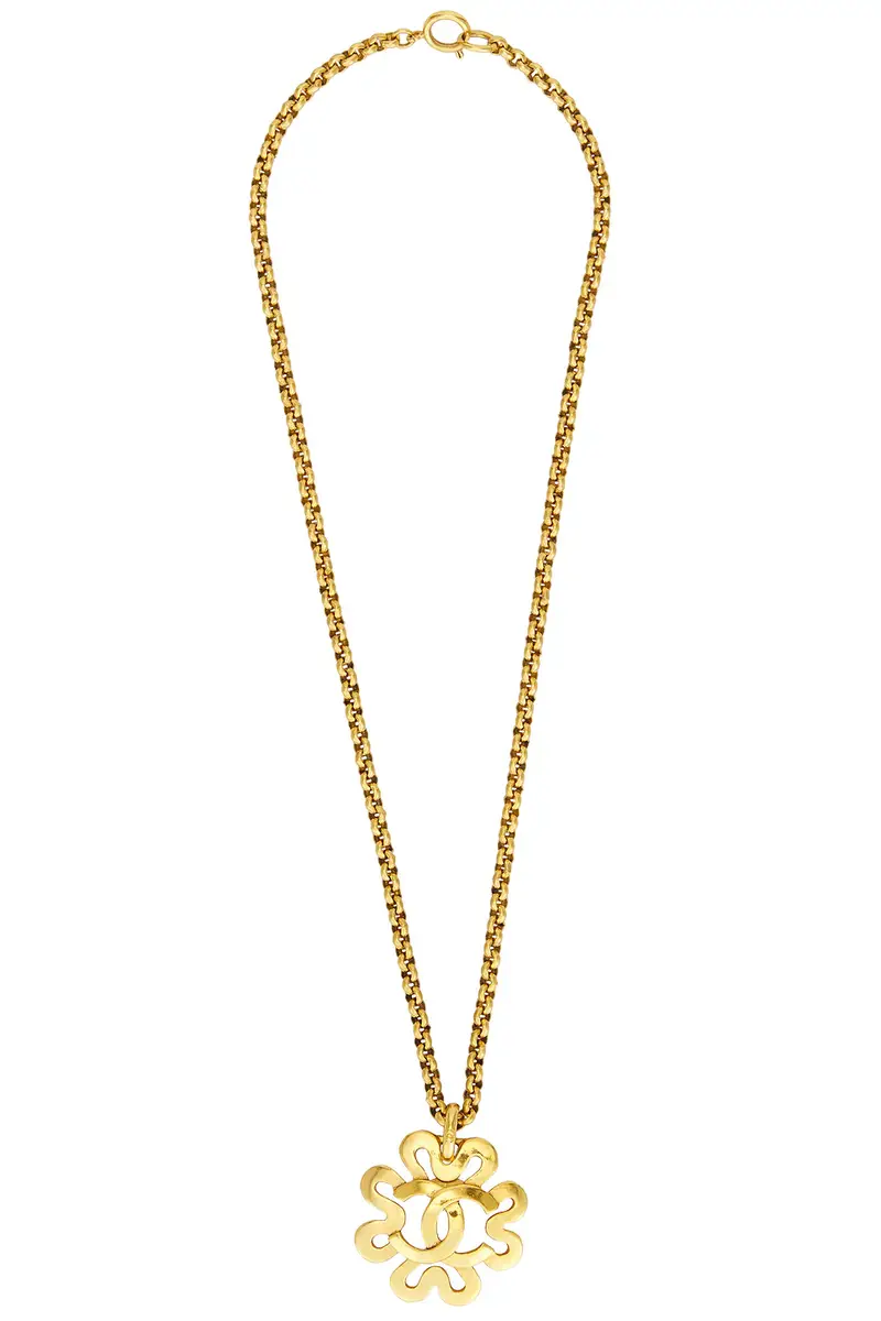 Chanel 1995 CC Flower Necklace