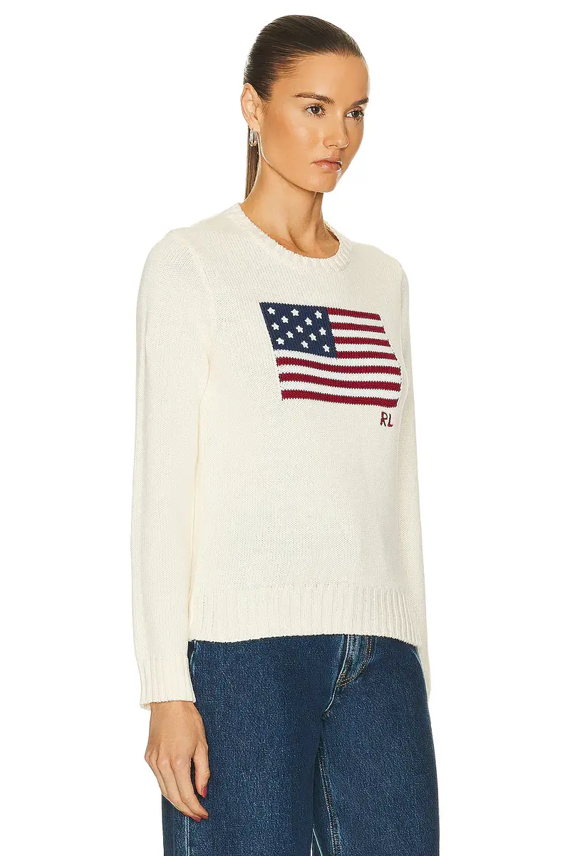 Polo Ralph Lauren Flag Long Sleeve Pullover Sweater | Thumbnail 2 Polo Ralph Lauren Flag Long Sleeve Pullover Sweater | Thumbnail 2