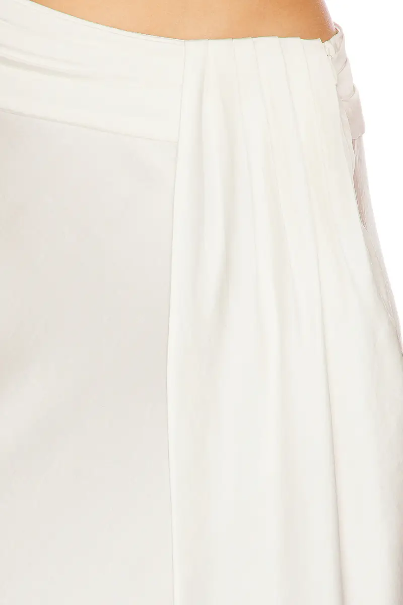 Lapointe Lightweight Satin Asymmetric Skirt | Thumbnail 6 Lapointe Lightweight Satin Asymmetric Skirt | Thumbnail 6