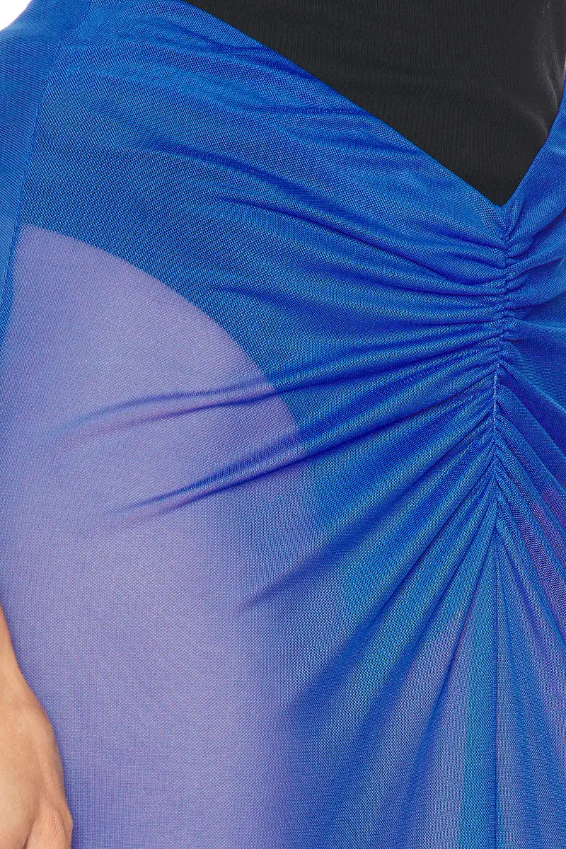 Lapointe Mesh Ruched Maxi Skirt | Thumbnail 6 Lapointe Mesh Ruched Maxi Skirt | Thumbnail 6