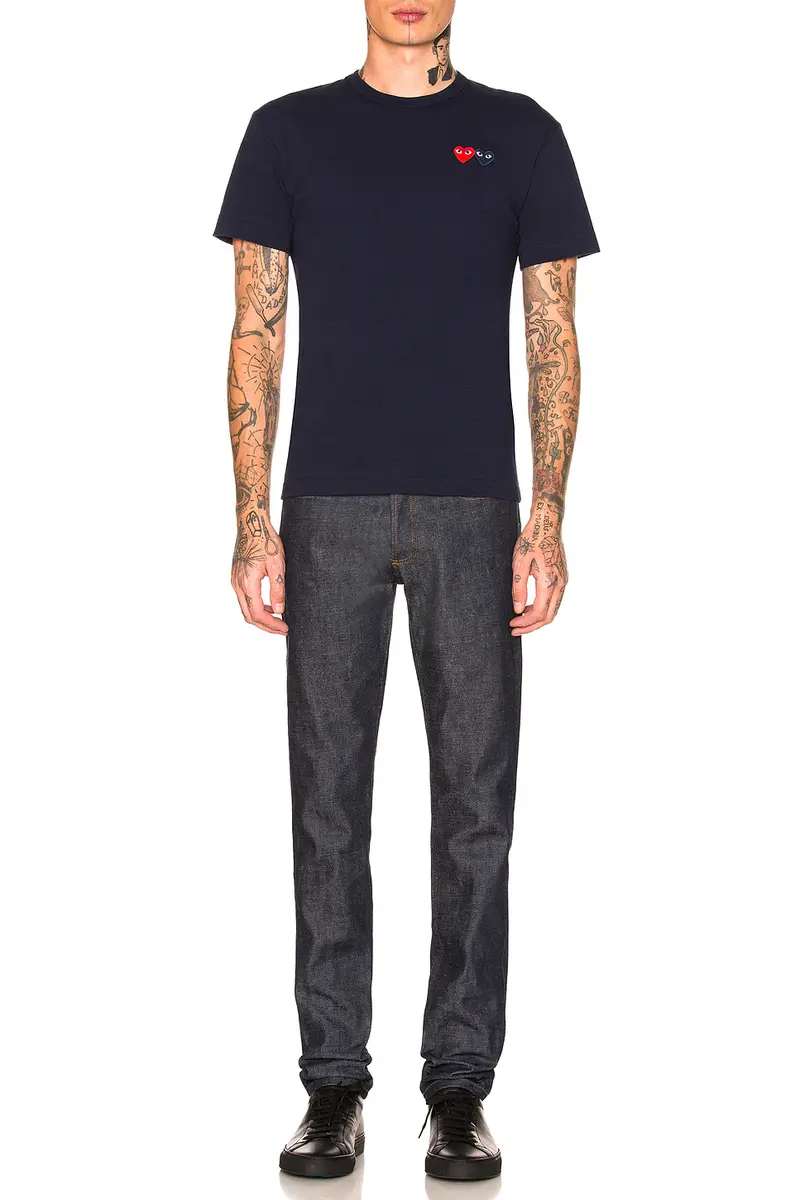 Comme des Garçons PLAY Double Emblem Tee | Thumbnail 4 Comme des Garçons PLAY Double Emblem Tee | Thumbnail 4