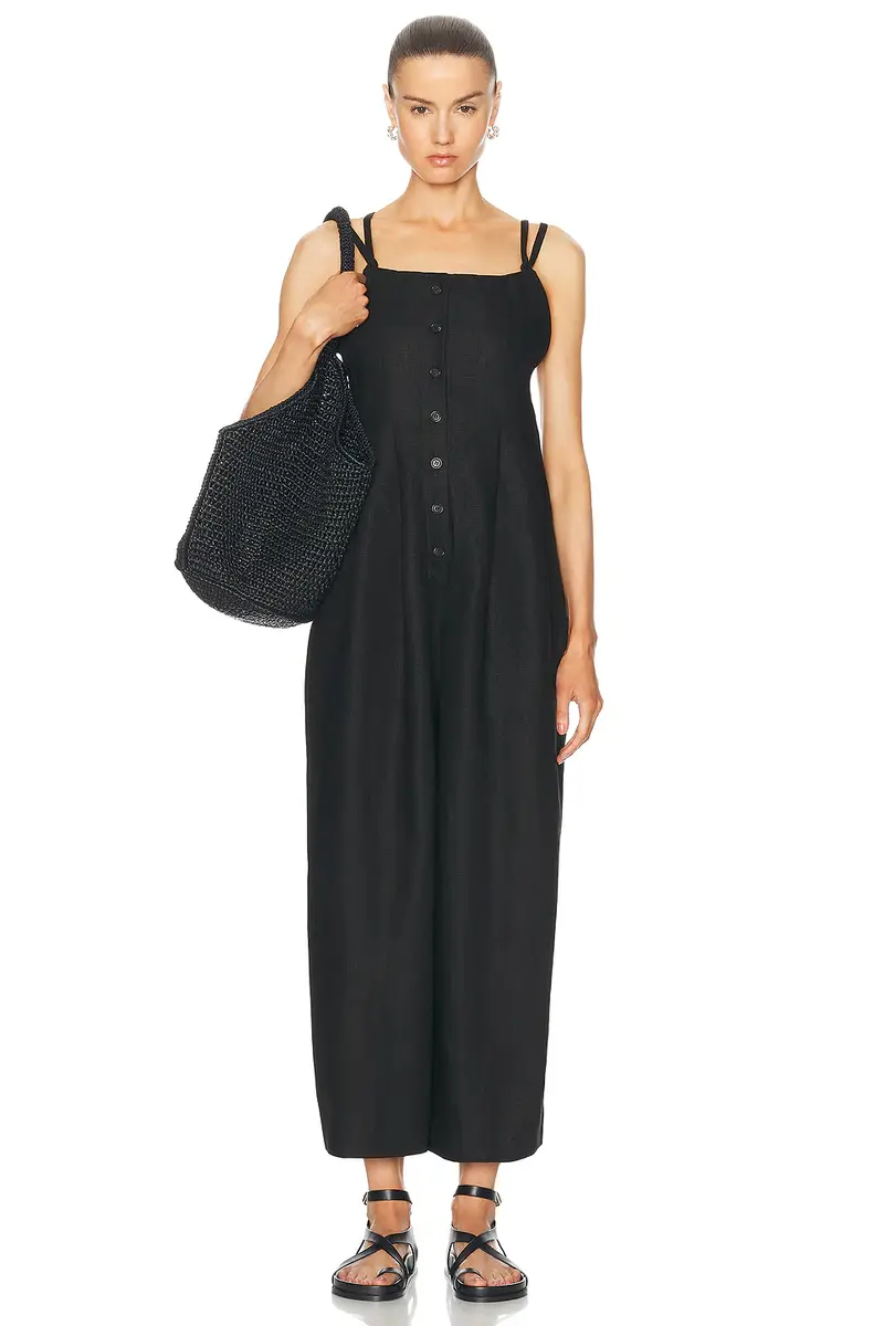 BODE Linen Gardner Jumpsuit | Thumbnail 4 BODE Linen Gardner Jumpsuit | Thumbnail 4