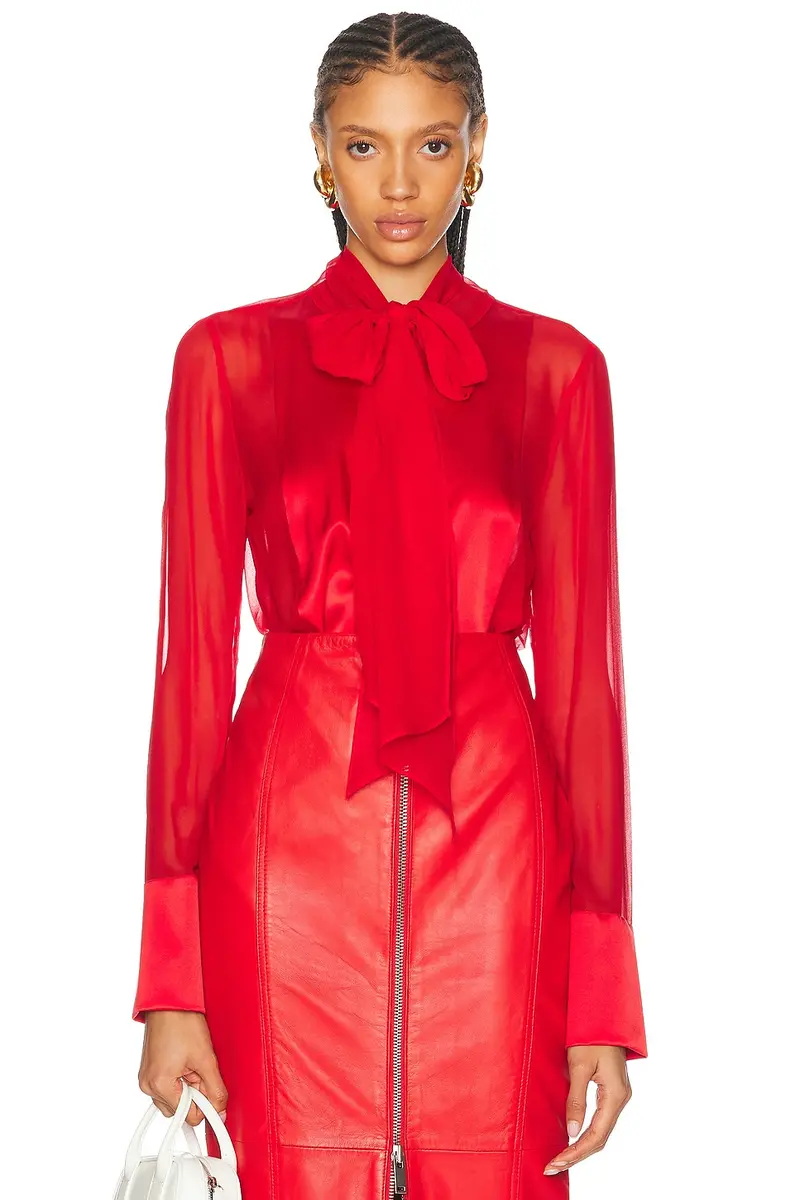 Retrofête Suri Silk Blouse | Image 1 Retrofête Suri Silk Blouse | Image 1