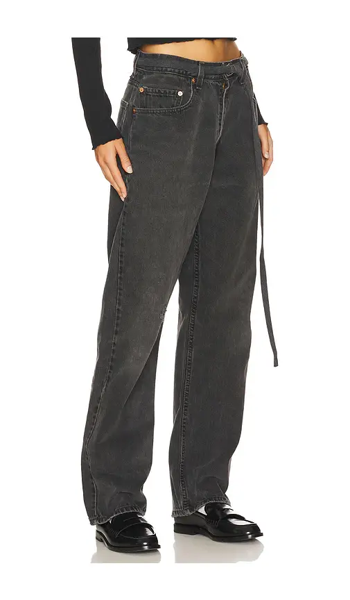 aligrace Vintage Belted Jeans | Thumbnail 2 aligrace Vintage Belted Jeans | Thumbnail 2