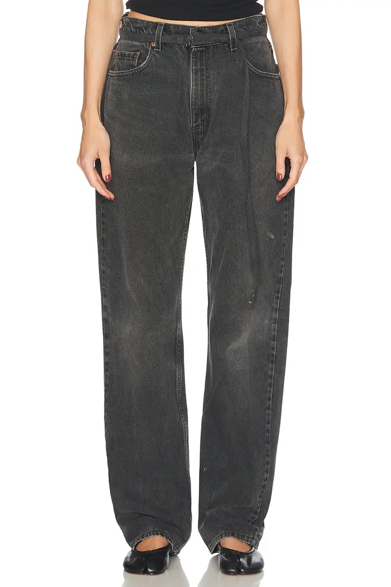 aligrace Vintage Belted Jeans | Thumbnail 3 aligrace Vintage Belted Jeans | Thumbnail 3
