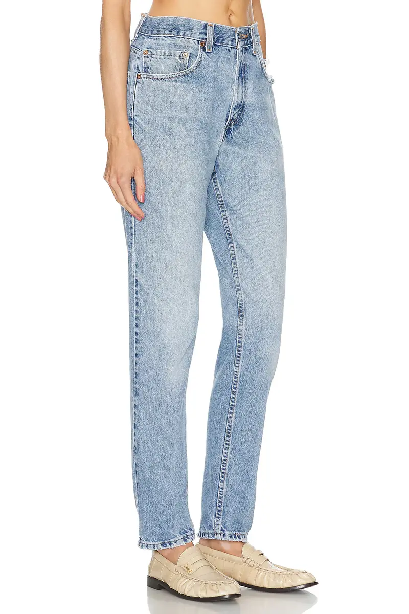 aligrace Vintage High Rise Slim Straight Jean | Thumbnail 4 aligrace Vintage High Rise Slim Straight Jean | Thumbnail 4