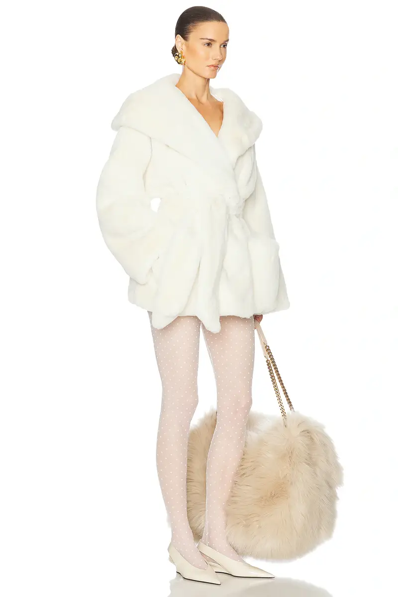 Helsa The Hooded Faux Fur Coat | Thumbnail 5