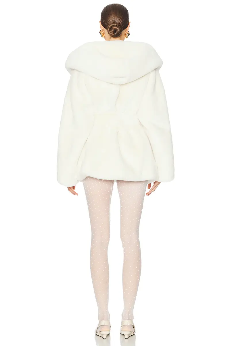 Helsa The Hooded Faux Fur Coat | Thumbnail 6