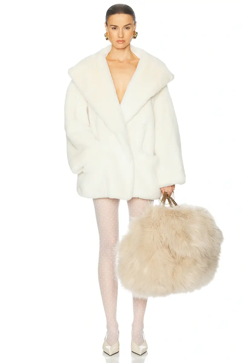 Helsa The Hooded Faux Fur Coat | Thumbnail 7