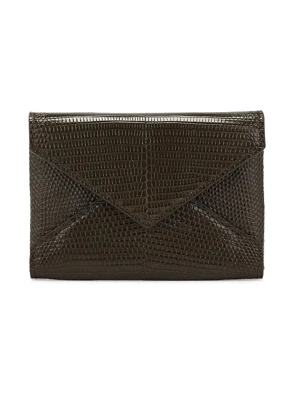Saint Laurent Lizard Credit Card Case