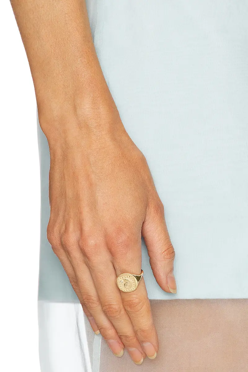 Azlee Spiral Seashell Coin Ring | Thumbnail 2 Azlee Spiral Seashell Coin Ring | Thumbnail 2