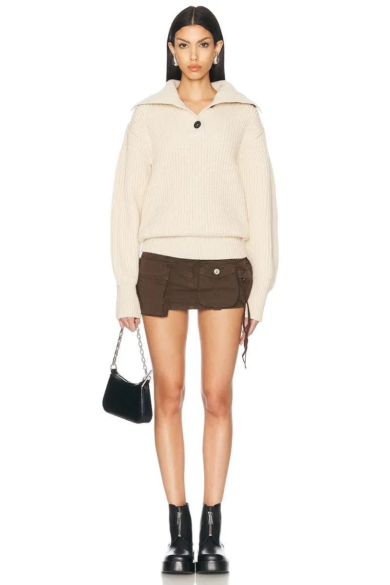 Alexander McQueen Funnel Neck Jumper | Thumbnail 4 Alexander McQueen Funnel Neck Jumper | Thumbnail 4