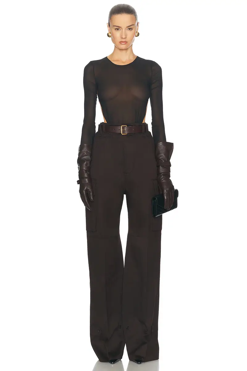 Saint Laurent Wide Leg Pant | Thumbnail 5 Saint Laurent Wide Leg Pant | Thumbnail 5
