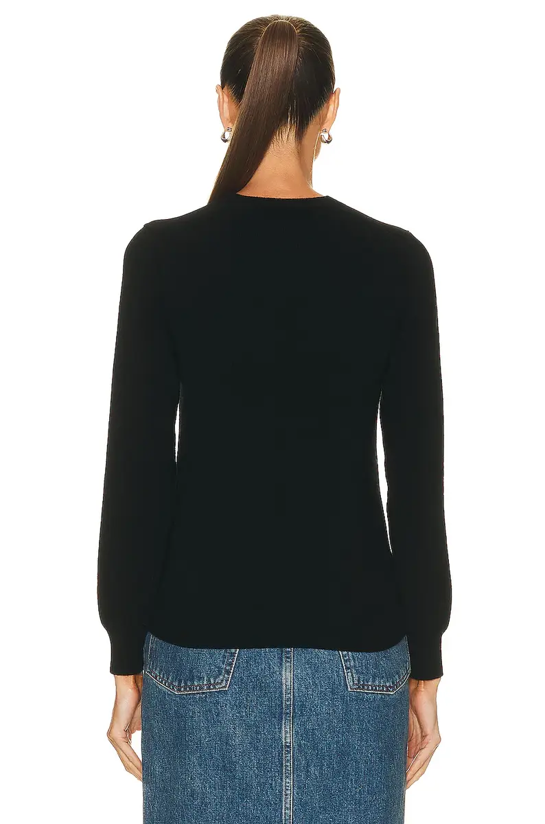 Comme des Garçons PLAY Invader V-Neck Pullover Sweater | Thumbnail 3 Comme des Garçons PLAY Invader V-Neck Pullover Sweater | Thumbnail 3