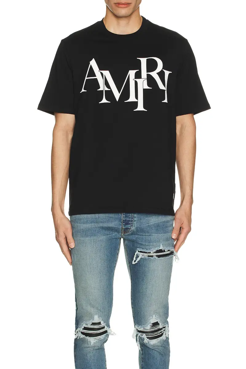 AMIRI Staggered Logo Tee | Thumbnail 3 AMIRI Staggered Logo Tee | Thumbnail 3