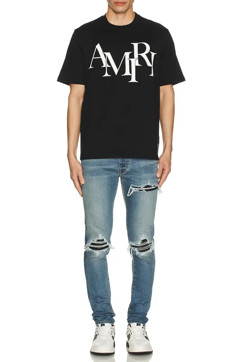 AMIRI Staggered Logo Tee | Thumbnail 4 AMIRI Staggered Logo Tee | Thumbnail 4