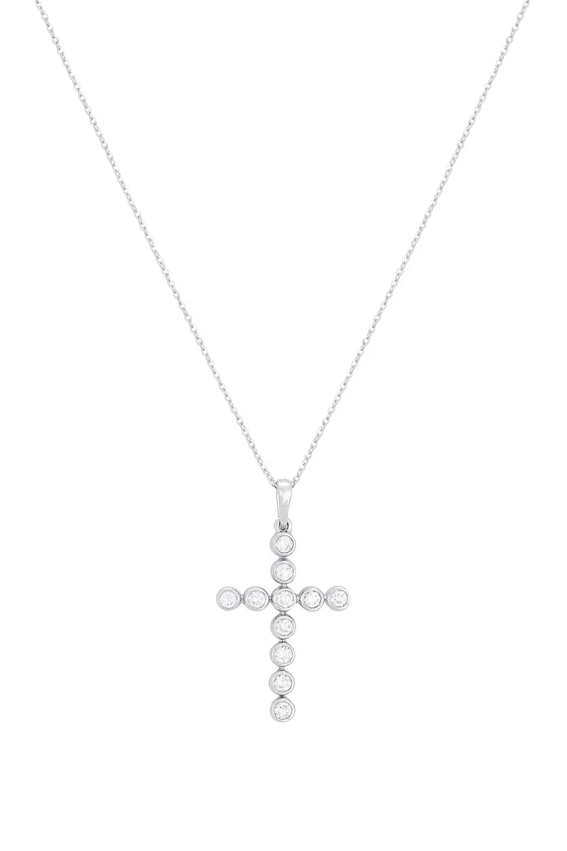 Greg Yuna Diamond Bezel Cross Necklace | Thumbnail 2 Greg Yuna Diamond Bezel Cross Necklace | Thumbnail 2