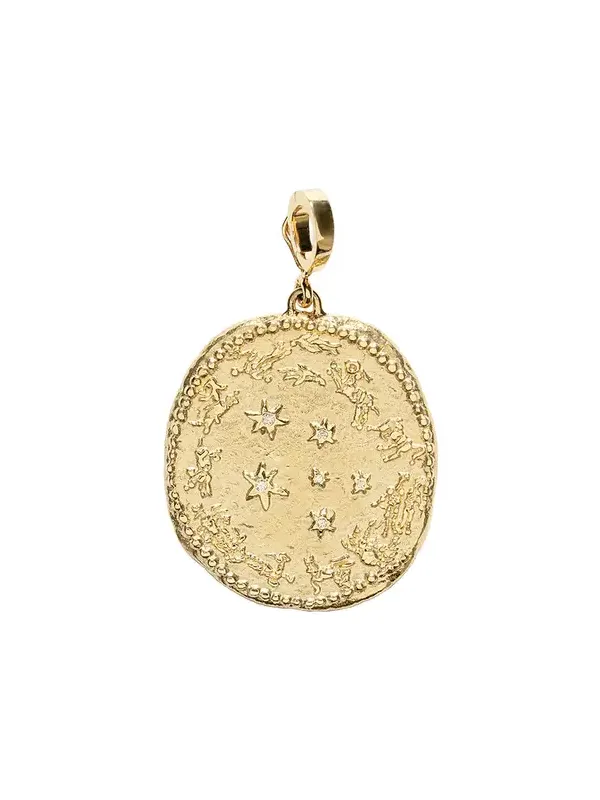 Zodiac Large Diamond Coin Charm Zodiac Large Diamond Coin Charm