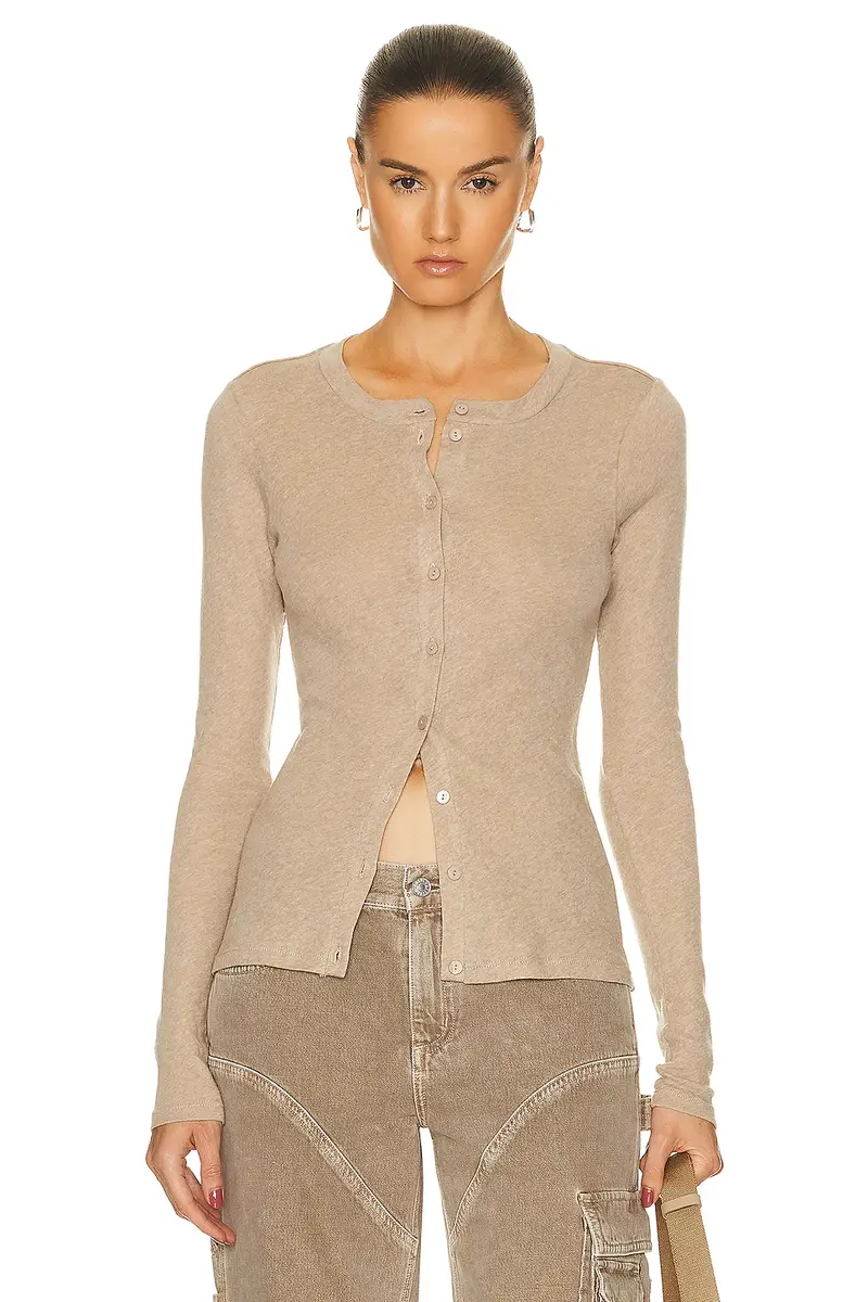 ENZA COSTA Cashmere Long Sleeve Cardigan