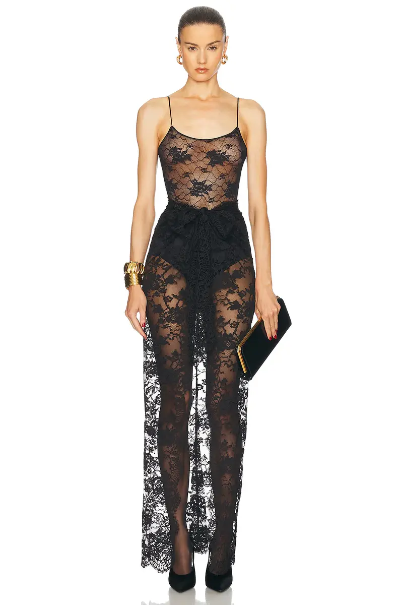 Oséree Soft Lace Bodysuit | Thumbnail 5 Oséree Soft Lace Bodysuit | Thumbnail 5