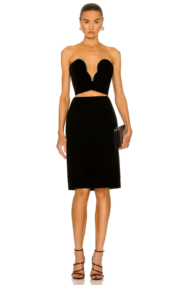 Saint Laurent Satin Laque Skirt | Thumbnail 4