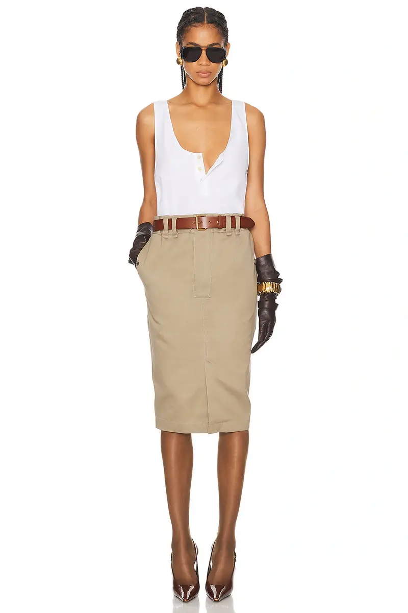 Saint Laurent Pencil Skirt | Thumbnail 4 Saint Laurent Pencil Skirt | Thumbnail 4