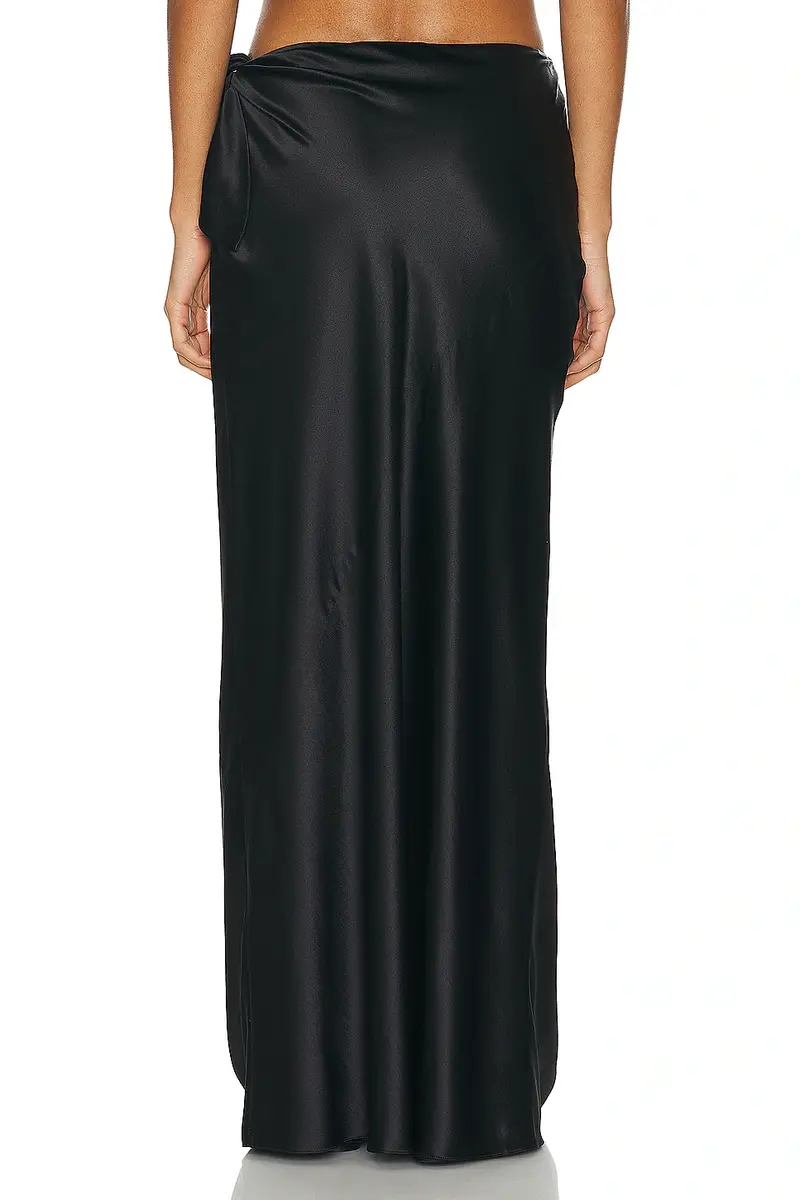 Saint Laurent Satin Maxi Skirt | Thumbnail 4 Saint Laurent Satin Maxi Skirt | Thumbnail 4
