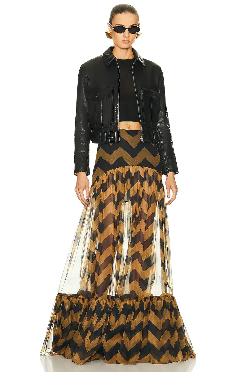 Saint Laurent Ruffle Skirt | Thumbnail 4 Saint Laurent Ruffle Skirt | Thumbnail 4