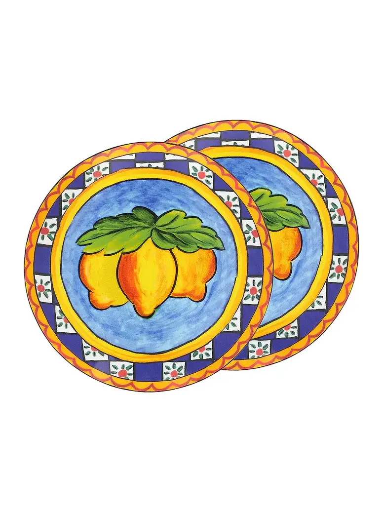 Dolce & Gabbana Casa Carretto Lemon Set Of 2 Bread Plates