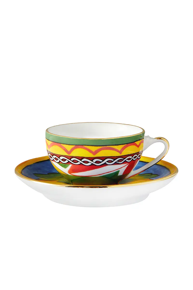 Dolce & Gabbana Casa Carretto Lemon Espresso Cup And Saucer Set | Thumbnail 2 Dolce & Gabbana Casa Carretto Lemon Espresso Cup And Saucer Set | Thumbnail 2