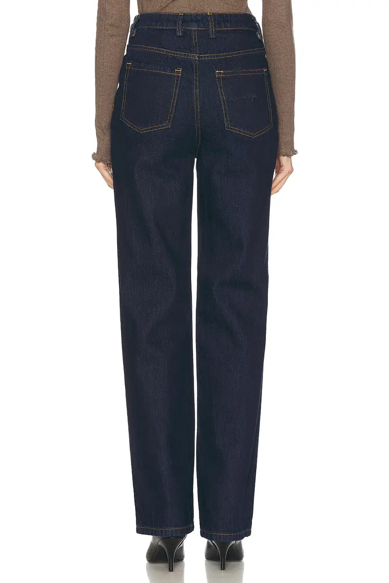 SEROYA Brooklyn High Rise Straight Jeans | Thumbnail 4