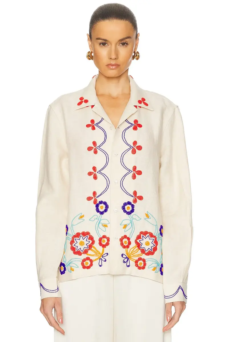 BODE Beaded Garden Party Shirt | Thumbnail 2