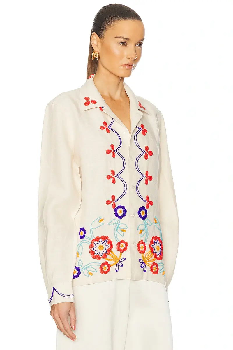 BODE Beaded Garden Party Shirt | Thumbnail 3