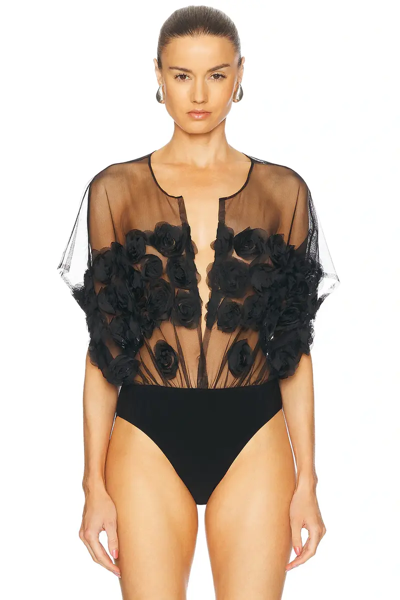 Norma Kamali Super Oversized Sleeveless Boyfriend Bodysuit | Thumbnail 2 Norma Kamali Super Oversized Sleeveless Boyfriend Bodysuit | Thumbnail 2