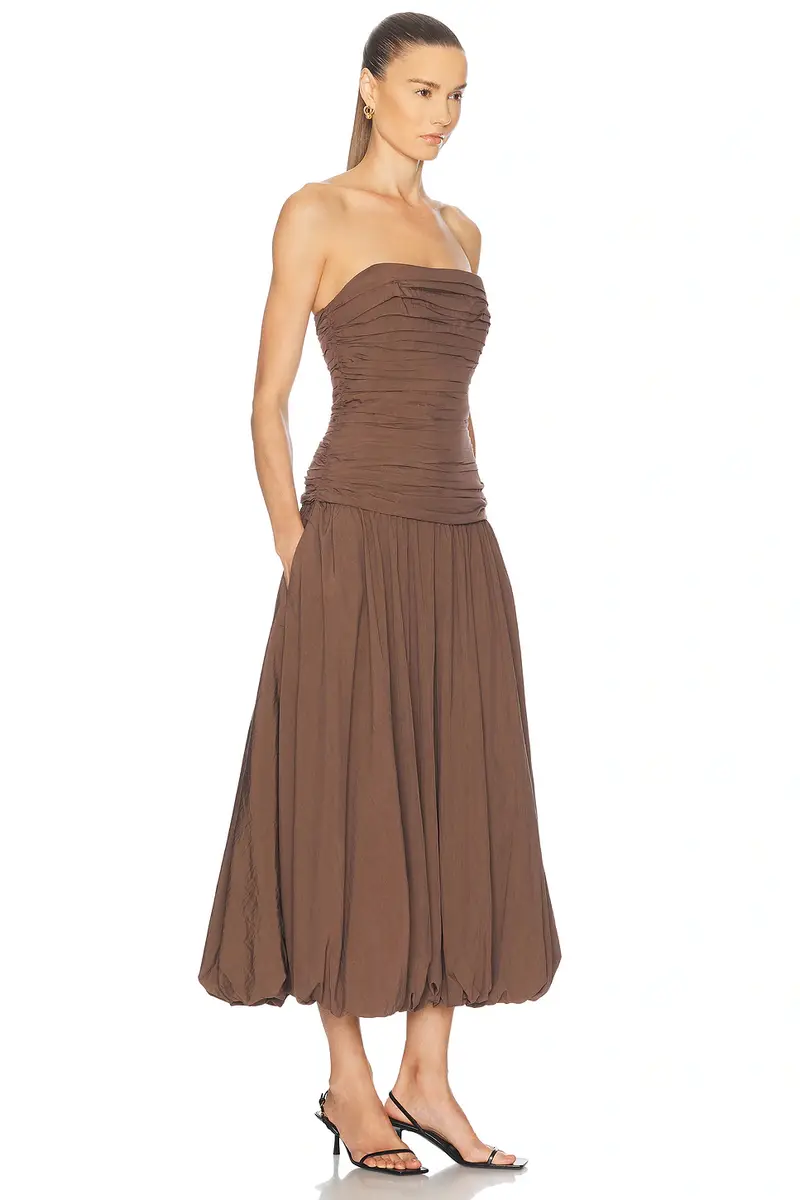 NICHOLAS Strapless Midi Dress | Thumbnail 2 NICHOLAS Strapless Midi Dress | Thumbnail 2
