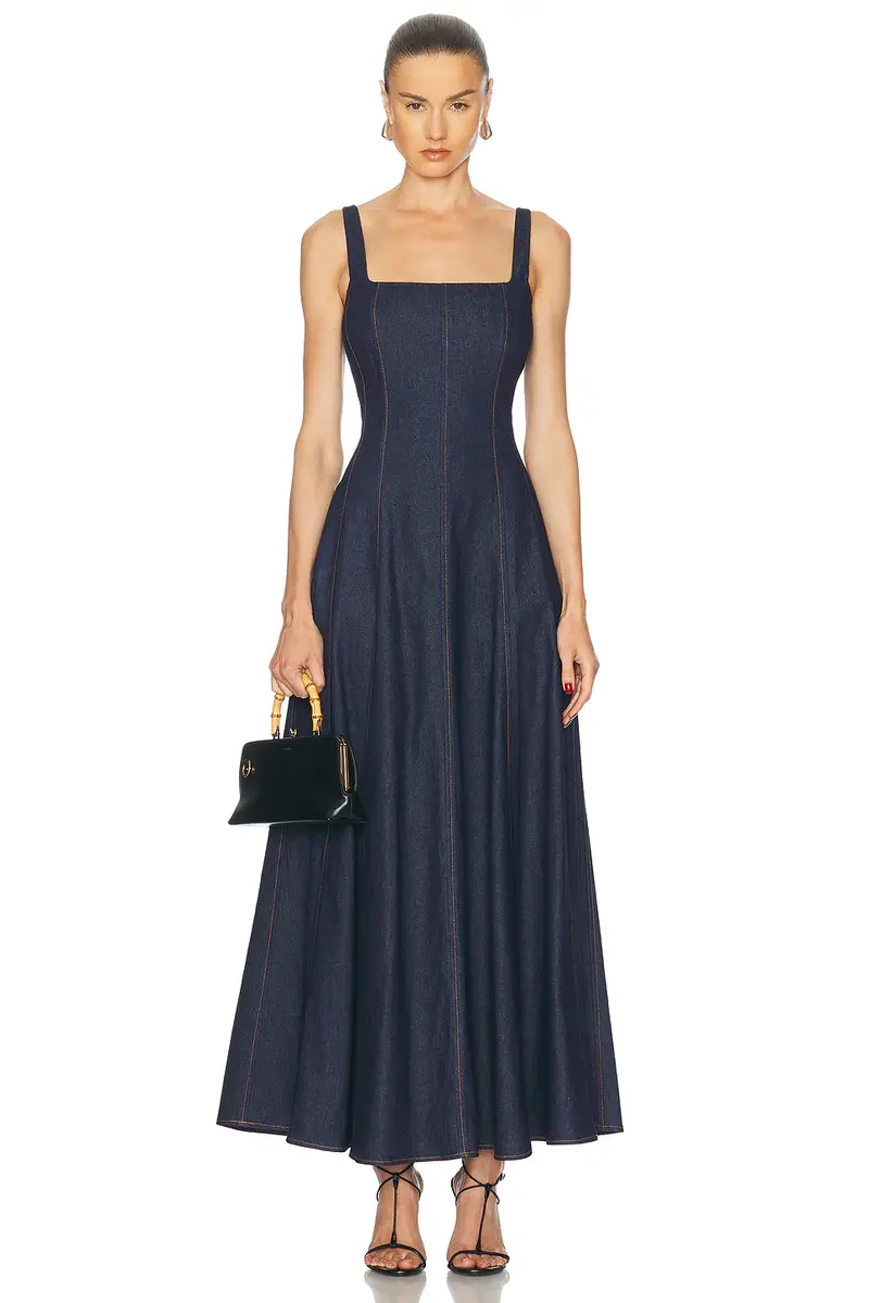 NICHOLAS Athena Sleeveless Paneled Midi Dress | Image 1 NICHOLAS Athena Sleeveless Paneled Midi Dress | Image 1
