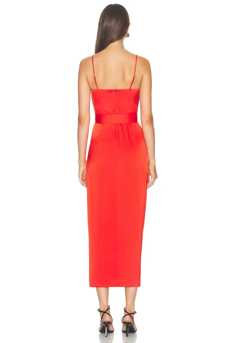 NICHOLAS Lulu Draped Corset Midi Dress | Thumbnail 4 NICHOLAS Lulu Draped Corset Midi Dress | Thumbnail 4