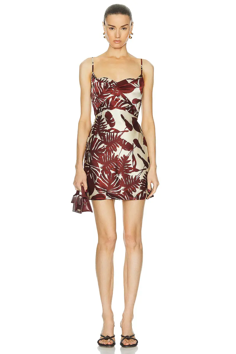 NICHOLAS Haley Cowl Draped Mini Dress | Image 1 NICHOLAS Haley Cowl Draped Mini Dress | Image 1