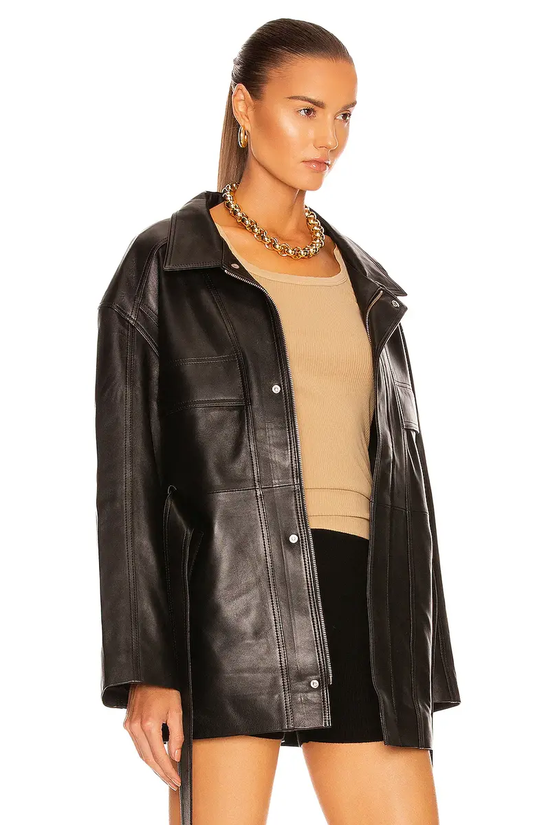 Nour Hammour Zakary Soft Leather Jacket | Thumbnail 3
