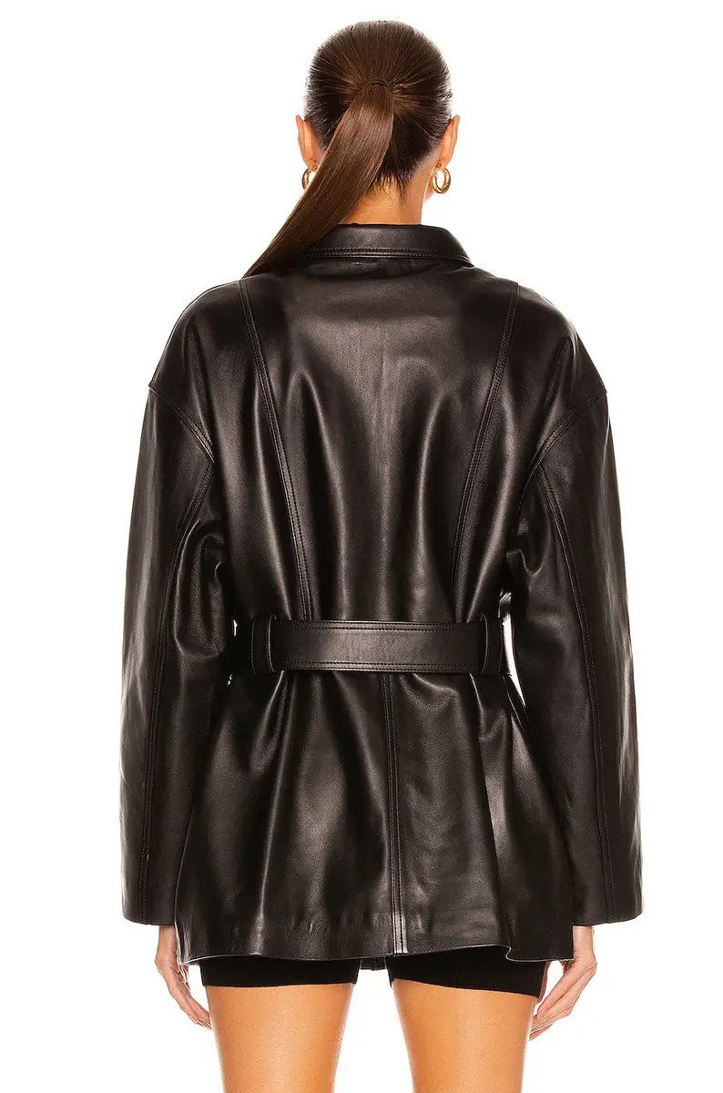 Nour Hammour Zakary Soft Leather Jacket | Thumbnail 4