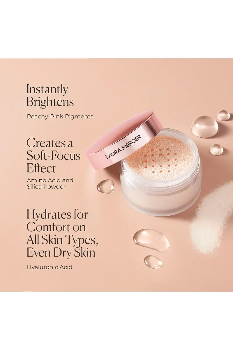 Laura Mercier Translucent Loose Setting Powder Ultra-Blur Tone-Up | Thumbnail 8 Laura Mercier Translucent Loose Setting Powder Ultra-Blur Tone-Up | Thumbnail 8