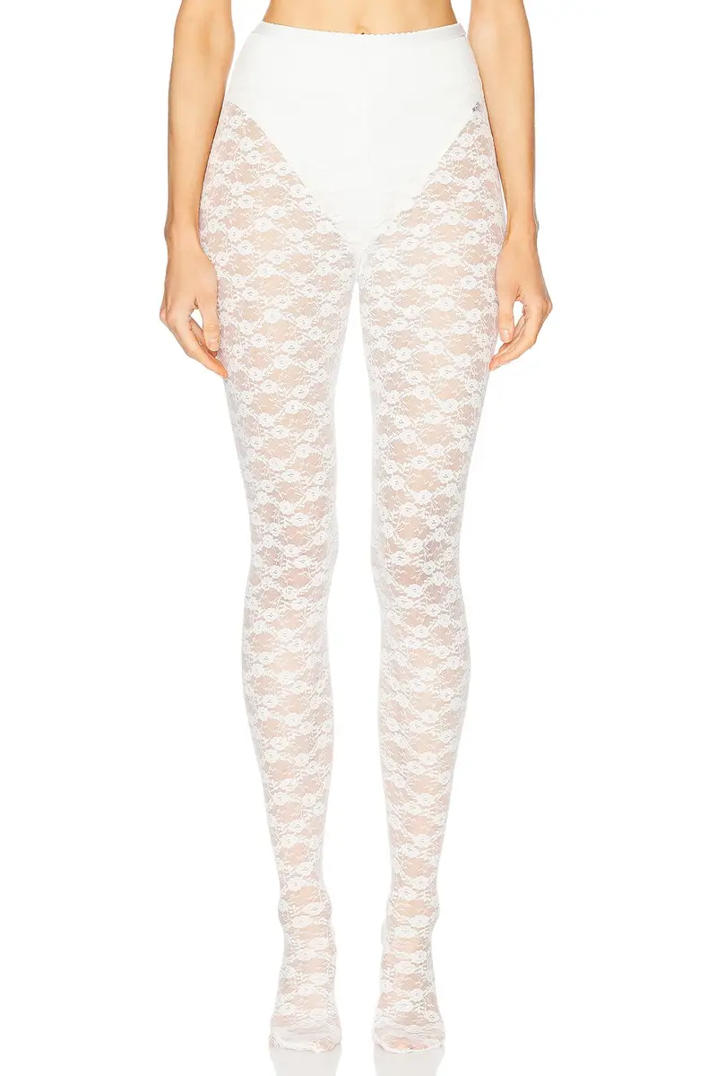 self-portrait x Christopher Kane Lace Tights | Image 1 self-portrait x Christopher Kane Lace Tights | Image 1